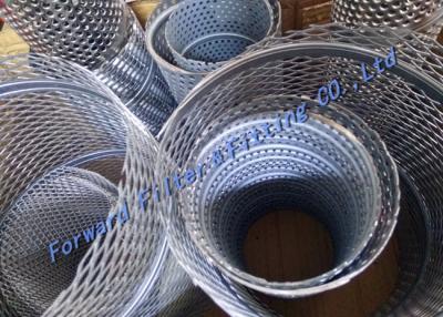 China Customized Perforated Steel Pipe / Spiral Locked Seam Tube With 304 316L Tube Filter Core for sale