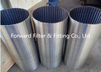 China Galvanized / Carton / Stainless Steel Wedge Wire Screen For Mine Sieving Mesh for sale