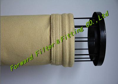 China White / Yellow Color Pe Filter Bag Treatment Flue Gas And Dust Particles for sale