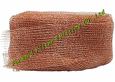 China FWD Liquid Gas Separator Knitted Red Copper Wire Mesh Stainless Steel 304,304L,316,316L,317,310S,321,304M, Brass for sale