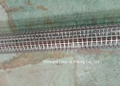 China Stainless Steel Round Hole Tube / Square Hole Punching Porous Filter Tube Filter Skeleton Support Tube for sale