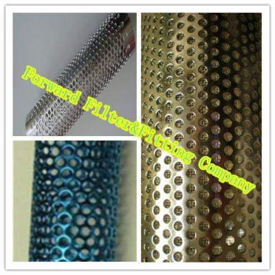 China Tubo perforado decorativo colorido del metal con la soldadura recta/la forma redonda en venta