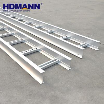 China CSA Aluminum Ladder Cable Tray Certified Aluminum Acceptable NC 55 - 350kg on popular sizes 50 - 200mm 1.5-3mm; JIA HDMANN HML24 for sale