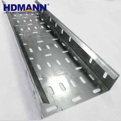 China Steel HDMANN Perforated Cable Tray Cover Clamp for sale