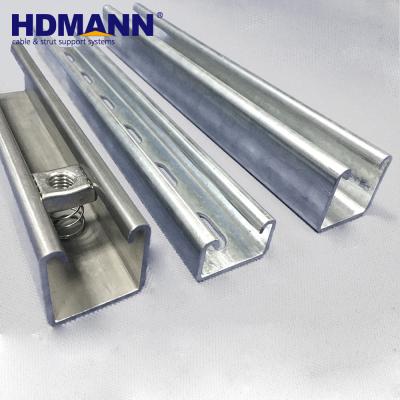 China Frame hot dipped galvanized slotted strut channel trolley unistrut channel for sale