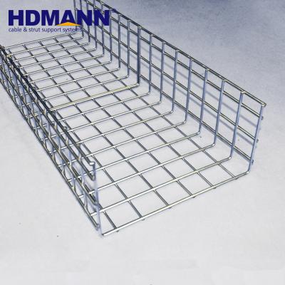 China WB2-8-10 HDG Steel Wire Mesh Cable Tray with Accessories Supply Catalog for sale