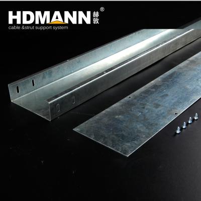 China CE ABS Steel ISO TUV NEMA Certificated Decorative HDG Cable Trunking Tray With Steel Cover 100-400kg On Max Heights 1000mm 15-200mm for sale