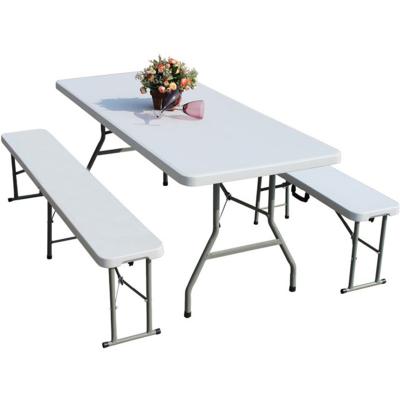 China Household Durable Portable Non-Folding Dining Table 71.5*79.5*8.5cm Rectangular Quality Guarantee White Plastic Dining Table for sale