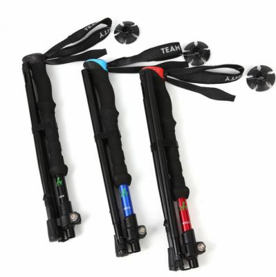 China Durable High Quality Foldable Aluminum Trekking Poles With Quick Lock System for sale