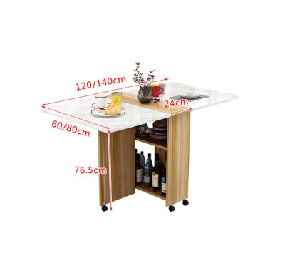 China Good quality household indoor multifunctional retractable rectangular dining table (the other) adjustable small for sale