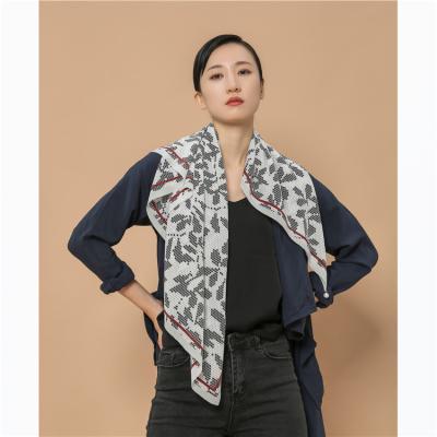 China 2020 Square Women's Winter Custom Silk Square Scarf 90*90cm for sale