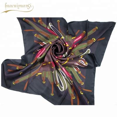 China Factory 100% Square Direct Silk Chiffon Head Scarf Tippet Wholesale for sale