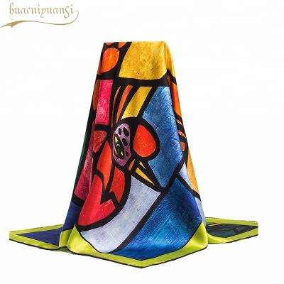 China Square Factory Direct Thin Bondage Polyester Cat Scarf for sale