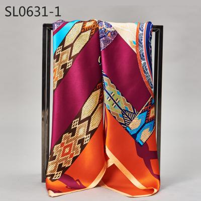 China The medium Indian silk scarf 120x120 of the place women for sale