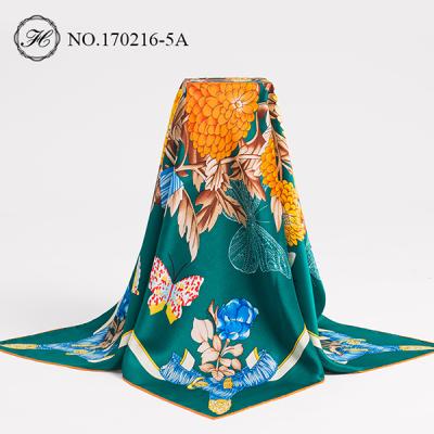 China Wholesale New Fashion Square / Long Designs Dubai Muslim Silk Scarf for sale