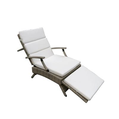 China Modern Outdoor Furniture Relax Leisure Beach Chair Plastic Rattan Bed Sun Sofa for sale