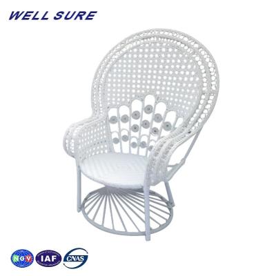 China Modern Perfect Quality Backrest Balcony Aluminum Rattan Dining Chair For Garden for sale