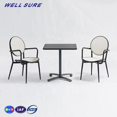 China Modern Contemporary Armrest Restaurant Dining Chair Garden Chair Patio Chair for sale