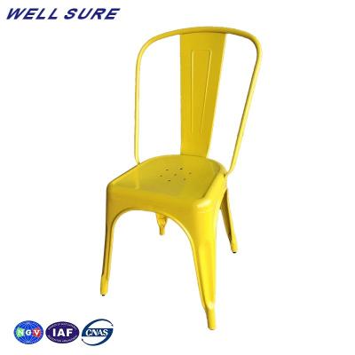 China Hot Sale Modern 18 Inch Seat Height Restaurant Bar Chair Metal Stacking Chair for sale