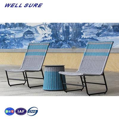 China Good Price Beach Furniture Modern Outdoor Leisure Rattan Aluminum Chair Set For Hotel for sale