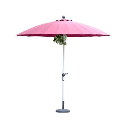 China Patio\Garden\Outdoor Aluminum Frame\Hotel\Beach Garden Patio Sun Shade Outdoor Custom Size Metal Umbrella With Printing for sale