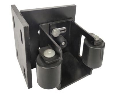China Industrial adjustable door catcher with nylon guide rollers for sale