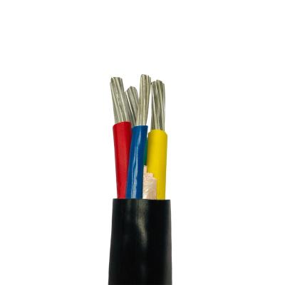 China Price 2 4 5 Core 240mm2 Underground High Voltage PVC Insulation Aluminum Conductor Wire Power Cable for sale