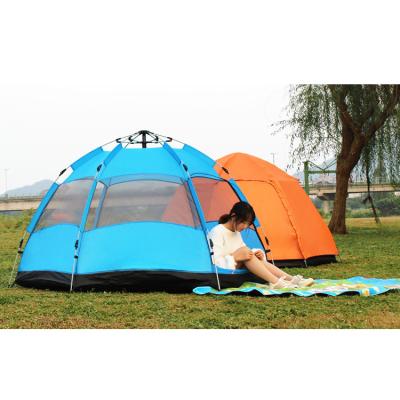 China High Quality Carbon Fiber 3-4 People Hiking Multifunctional Automatic Travel Camping Tent for sale