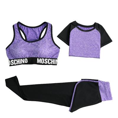 China 2021 antibacterial fashionable fitness yoga suit for women for sale