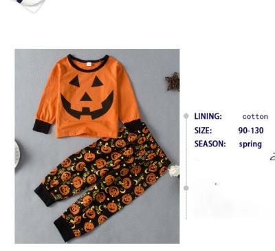 China 2021 two-piece set of autumn new girls' round neck wear candy outfit baby halloween costume long sleeved cute boutique children for sale