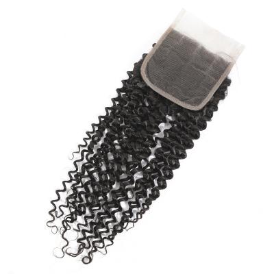 China Hot Selling Raw Deep Wave Temple Indian Hair Straight From India Virgin Unprocessed Cuticle Aligned Indian Hair Closure Extension for sale