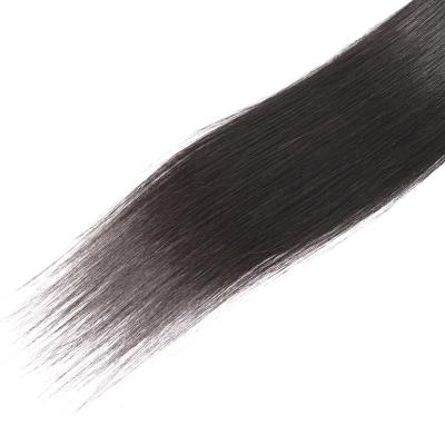 China Human Hair Factory High Quality 100% Straight Hair Lace Closure 4x4 Human Hair 100% Natural Unprocessed Black for sale