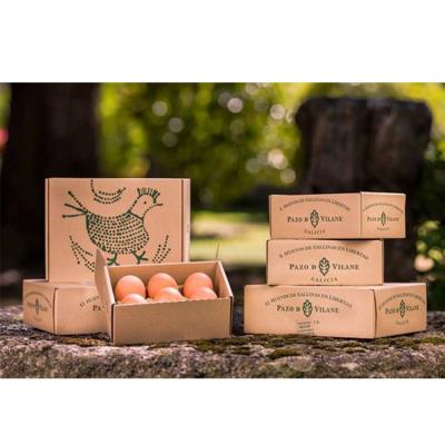 China Recyclable Wholesale Custom Size 6 12 Cartons Quail Egg Packaging Chicken Egg Food Packaging Cardboard Paper Boxes On Sale From Supermarket Store for sale