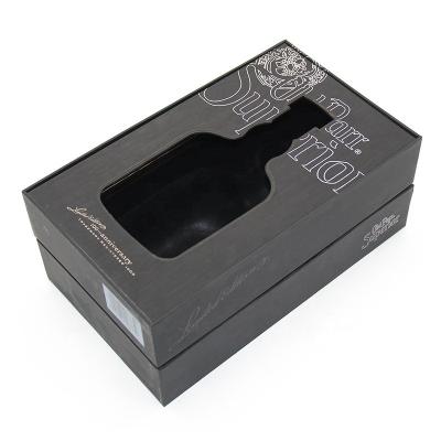 China Biodegradable Custom Logo Box Wine Bottle Packaging Gift Box Uv Coating Printing Packaging for sale