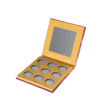 China Recycled Materials No Logo High Pigment Empty Eye Shadow Palette Magnetic Cosmetic Wholesale Cosmetic Palette for sale