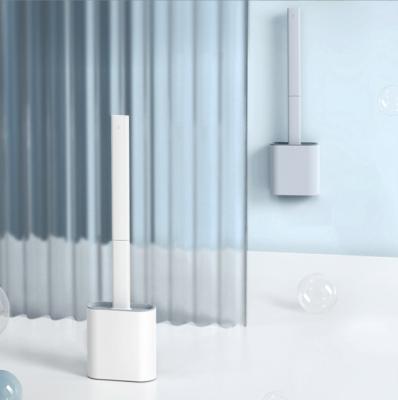 China Modern Silicone Flex Toilet Brush Wall Holder for Toilet Cleaning for sale