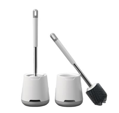 China Modern TPR Toilet Brush With Holder Silicone Brush For Toilet Cleaning for sale