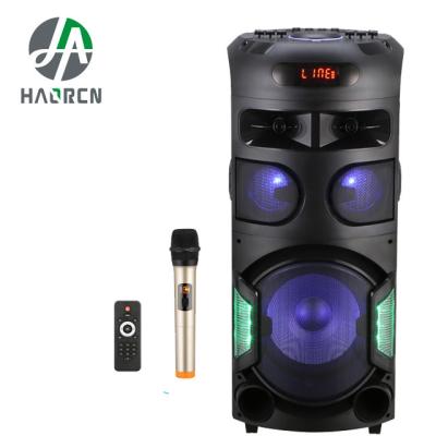 China Digita Dolby 12 Inch Trolley Loudspeaker Portable Outdoor DJ Subwoofer Speaker System Sound Box with LED Light for sale