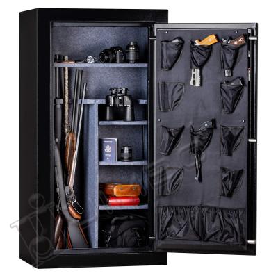 China Home room/office/market or warehouse/jewelry shop/home security wholesale metal hotel room JIMBO fireproof gun safety box with 5 spoke safe handle firearm for sale