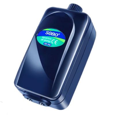 China SOBO Silent Plastic Adjustable Oxygen Pump SB-748/848 Aquarium Fish Tank Compressor for sale