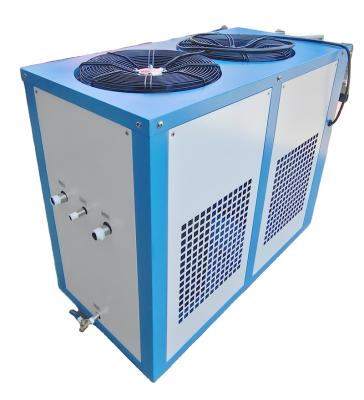 China High-accuracy 5HP 20KW 60 Ton Blast Chiller Fan Fish Pond Air Cooled Chiller for Retail en venta