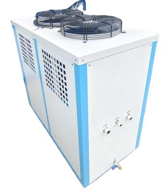 China High-accuracy 18KW 5HP Chiller Compressor Open Face Air Cooled Chiller for Incubator Te koop