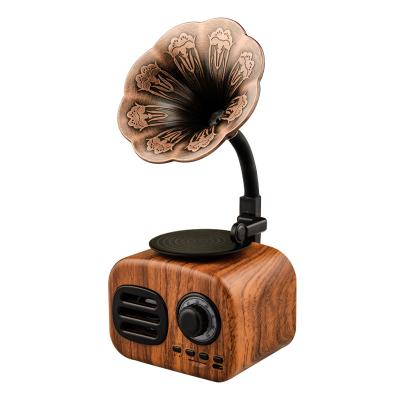 China New Arrival Smart AirPlay Retro Subwoofer Wood Grain Wireless Speaker Part 2.1 Speaker For Mobile Phone and Computer for sale