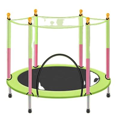 China Eco-friendly sales 55 inch trampolines cheap fitness product withc indoor outdoor round barrier for kids for sale