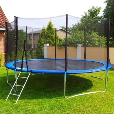 China Safety manufacture big fitness jumping cama elastica outdoor trampoline 14FT comercial for sale