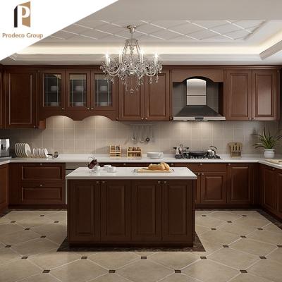 China Traditional Cherry Kitchen Cabinet Solid Wood Sideboard Self Gather Sideboards for sale