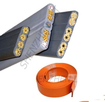 China High Quality Shielded Construction Elevator Flat Cable For CCTV Camera for sale