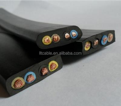 China High Flexible Flexible Elevator Cable 36c 0.75sqmm Flat Cable For Construction for sale