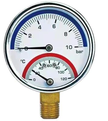 China Widely used general copper alloy water supply and gas supply system pressure gauge for sale