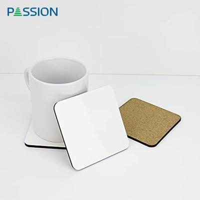 China Sublimation Customized Blank MDF Coaster Sustainable For Drinking Wooden Cup Coaster For Decorating Table for sale